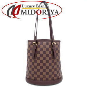Louis Vuitton Damier Marais Shoulder Bag Ebene Brown